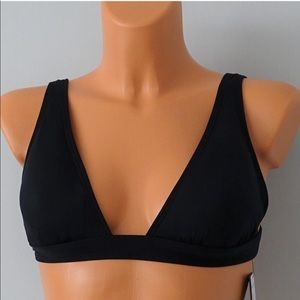 Vince Camuto Black Bikini Top Swimsuit